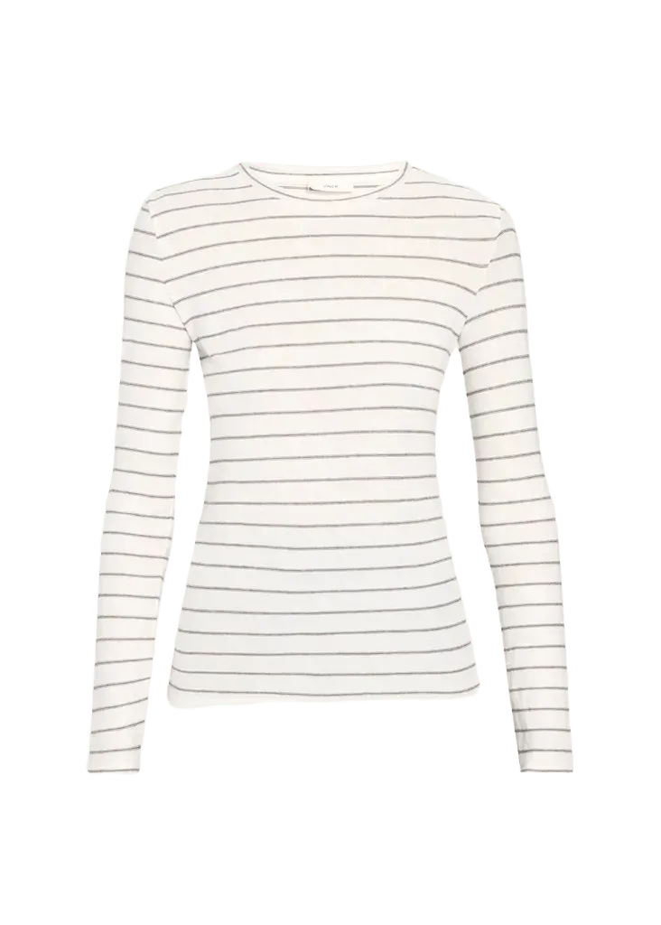 Striped Long-Sleeve Cotton T-Shirt