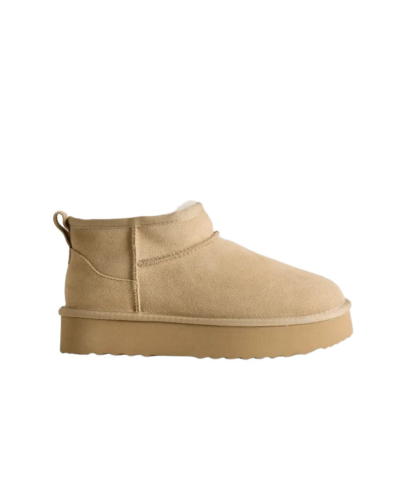 Australian Shearling Platform Mini Boot