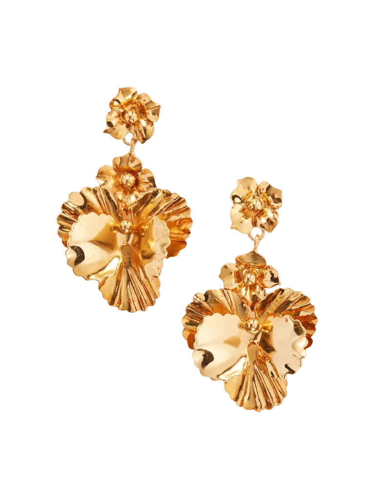 Samara gold-plated earrings