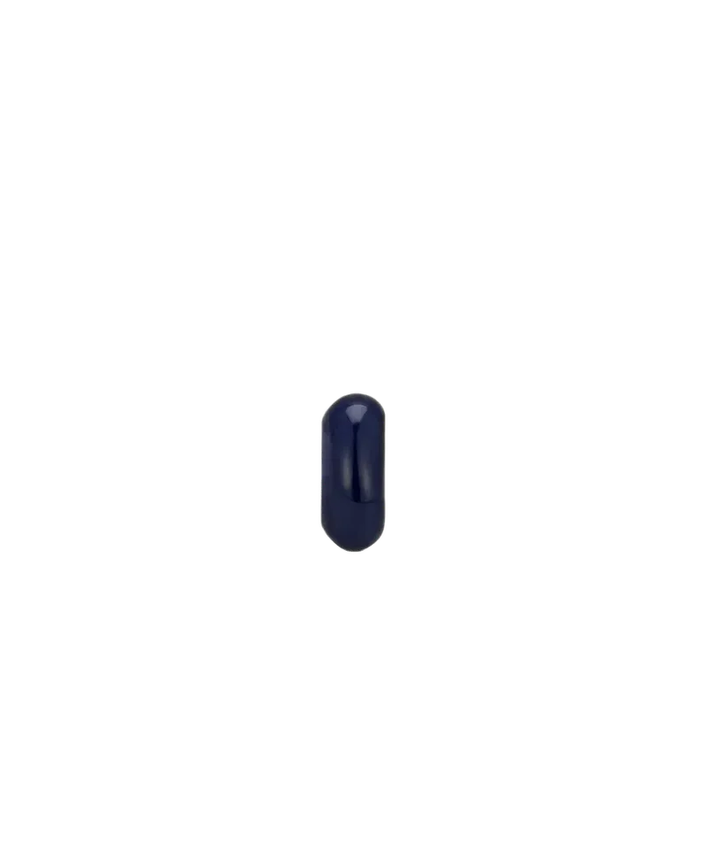Navy Enamel Big Bead