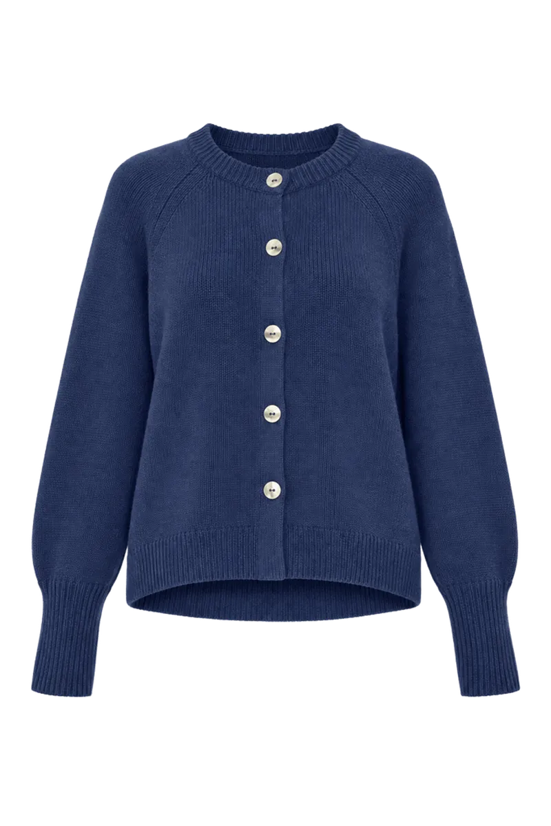 Belgravia Cardigan - Washed Indigo