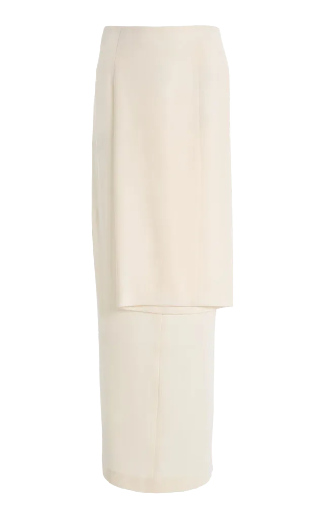 Twisted Knit Maxi Skirt