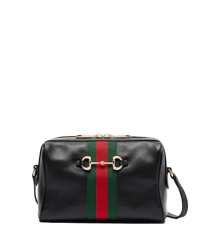 Horsebit Small leather camera bag