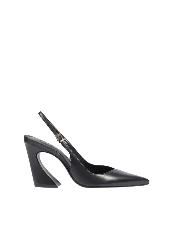 Lexi Sling Block Leather Pump