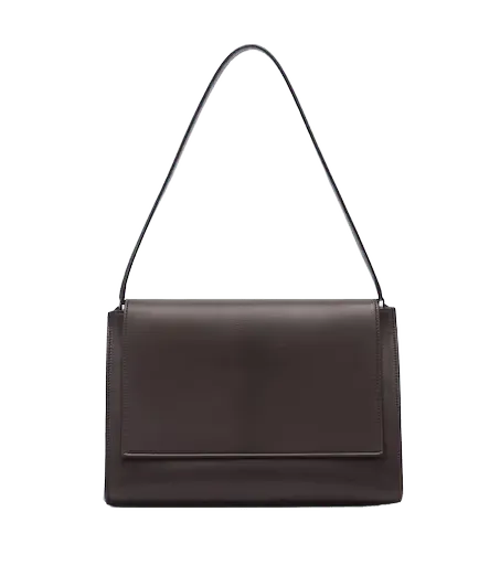 Amal Mini leather top-handle bag