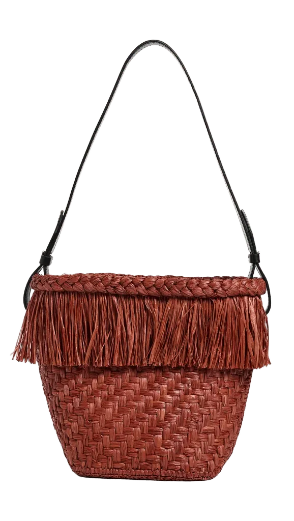 Raffia Bucket Bag