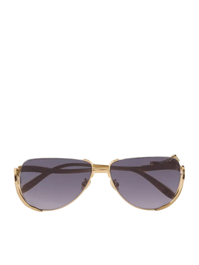 Dior Bow A2U aviator-style gold-tone sunglasses - gold - One Size