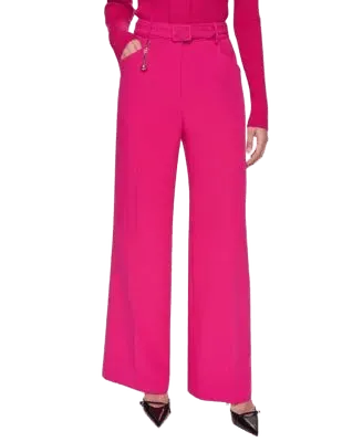 Sonia Rykiel Women's Mid-Rise Belted Straight Pants
