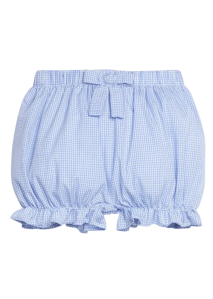 Bow Bloomers - Royal Mini Gingham
