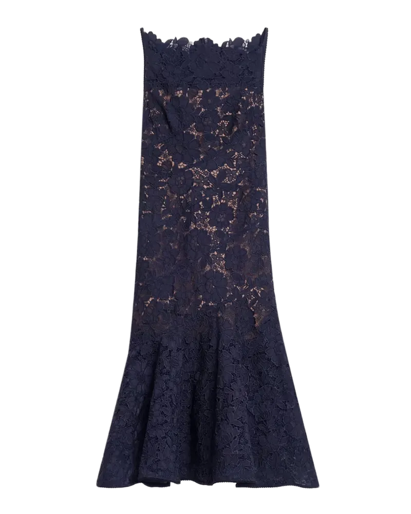Spiral Lace Mermaid Midi Dress