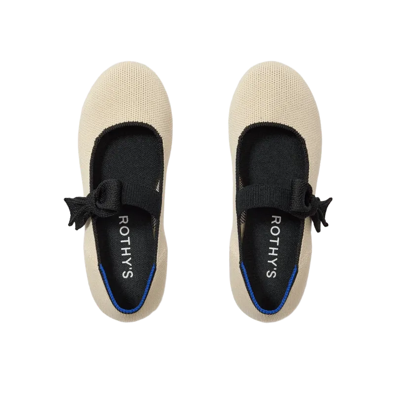 The Kids Tux Bow Mary Jane - Ivory