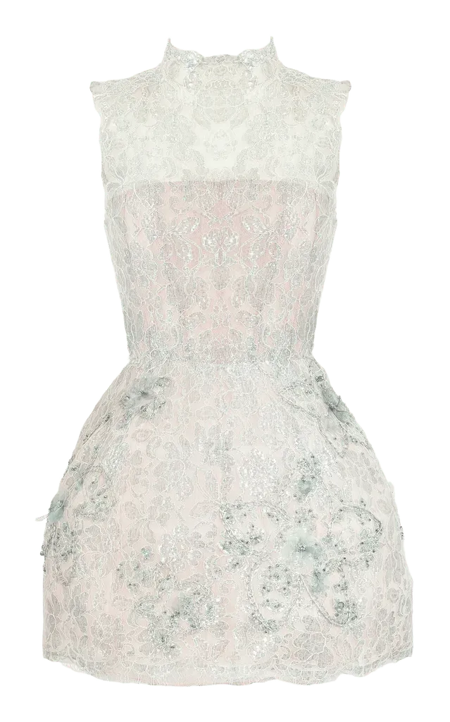 Umbrella Corseted Lace Mini Dress
