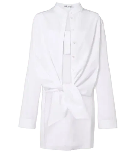 Cotton poplin blouse