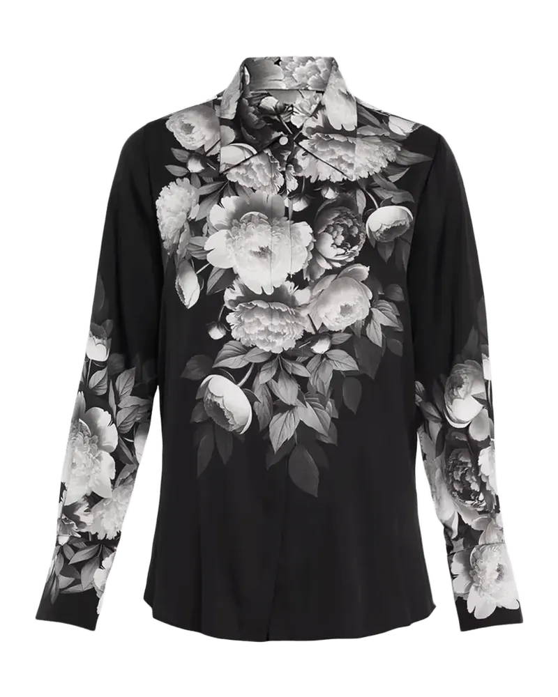 Kit Floral-Print Stretch Silk Blouse