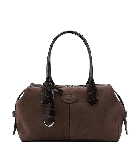 Bauletto Small suede tote bag