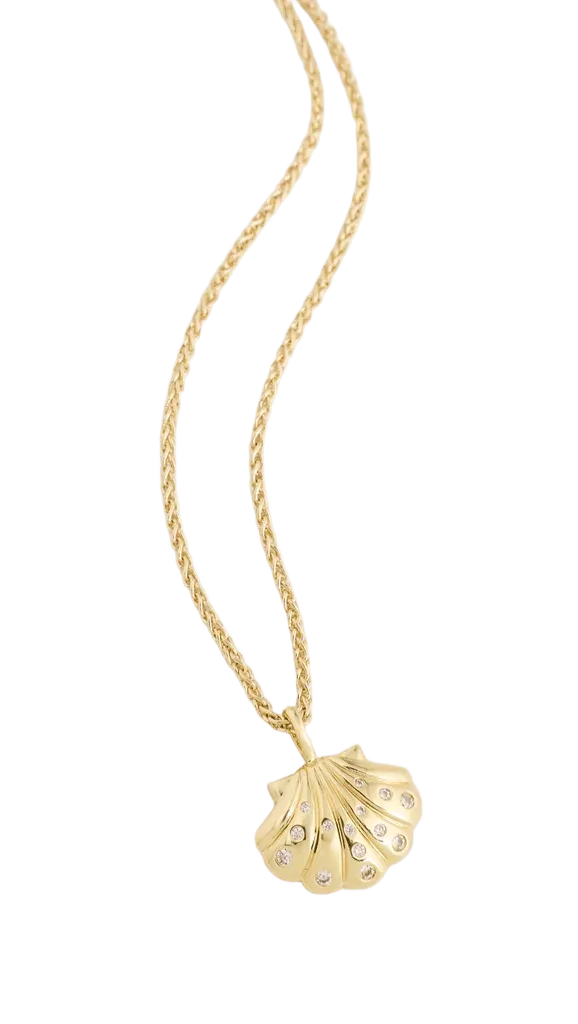 Gold Scallop Necklace