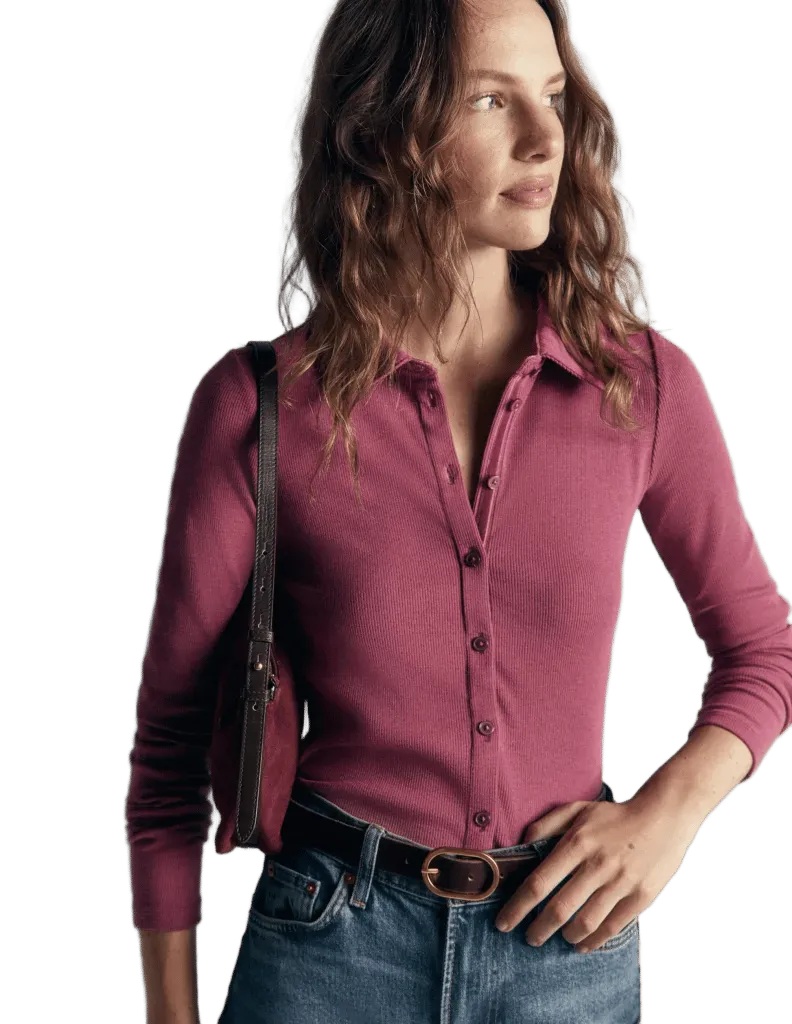 Jersey Velvet Ribbed Shirt