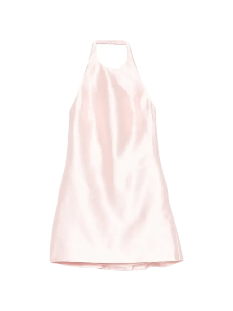 Self-Portrait halterneck backless mini dress