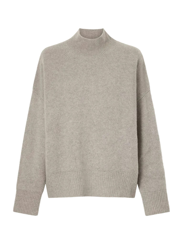 Nantes cashmere turtleneck - taupe - One Size