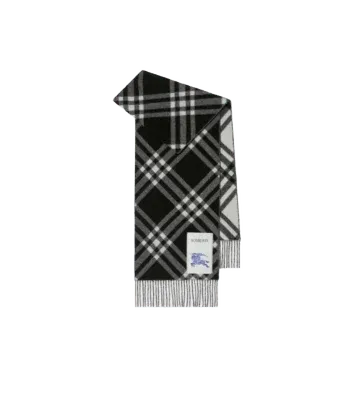 Check Cashmere Scarf
