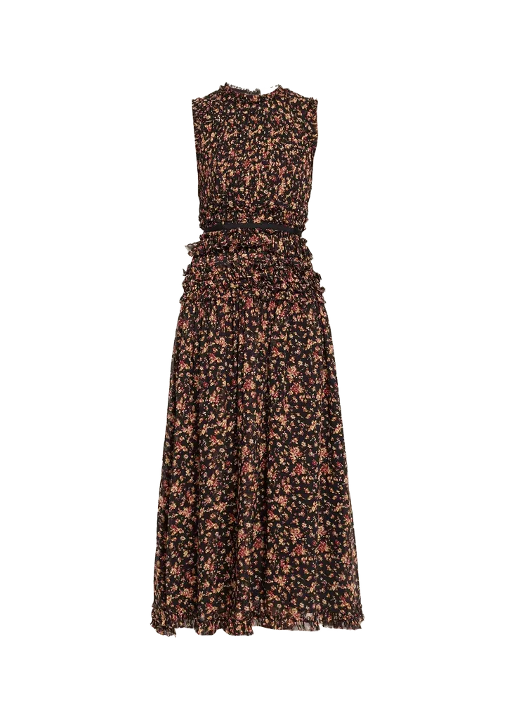 Etta Sleeveless Silk Maxi Dress