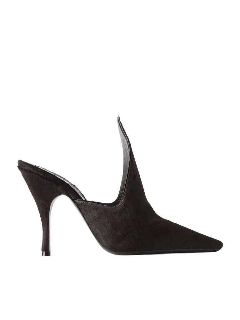 Court 100 calf-hair mules