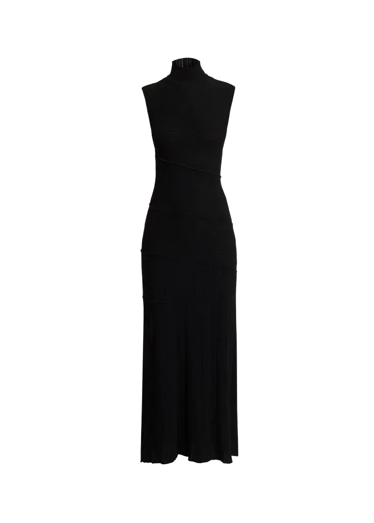 Federica Micropleated Knit Dress