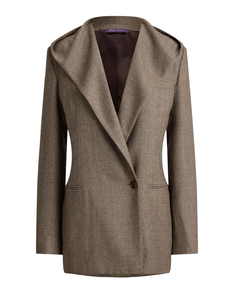 Stassie Hooded Single-Breasted Wool Jacket