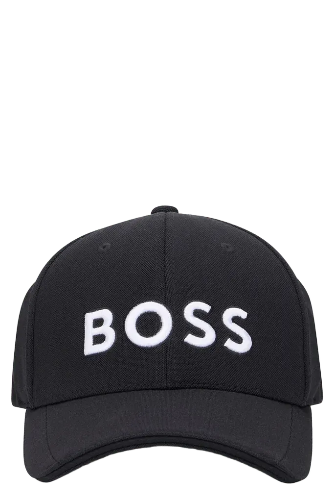 Hugo Boss 50519247 Logo-Embroidered Baseball Cap — Black