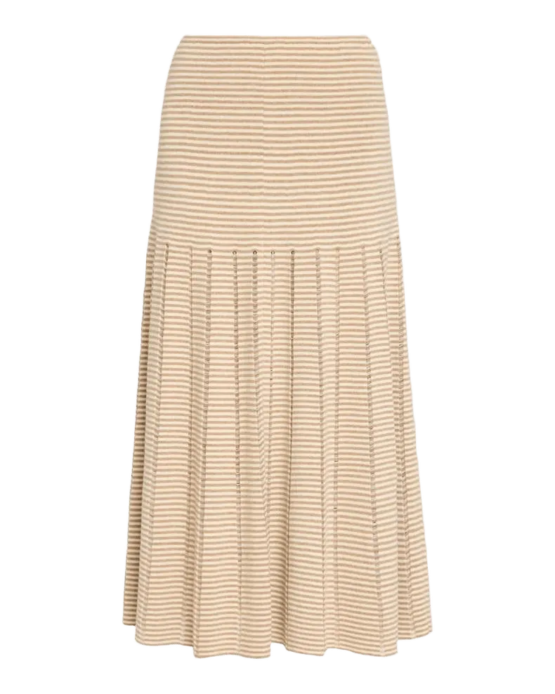 Phyllis Pleated Midi Skirt