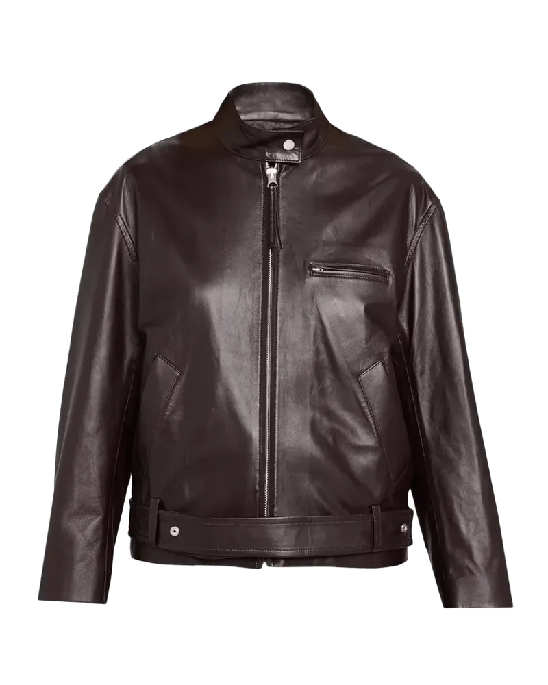 Brooke Leather Moto Jacket