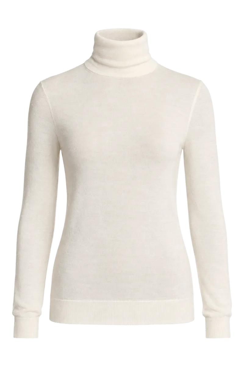 Cashmere-Silk Slim Turtleneck Sweater
