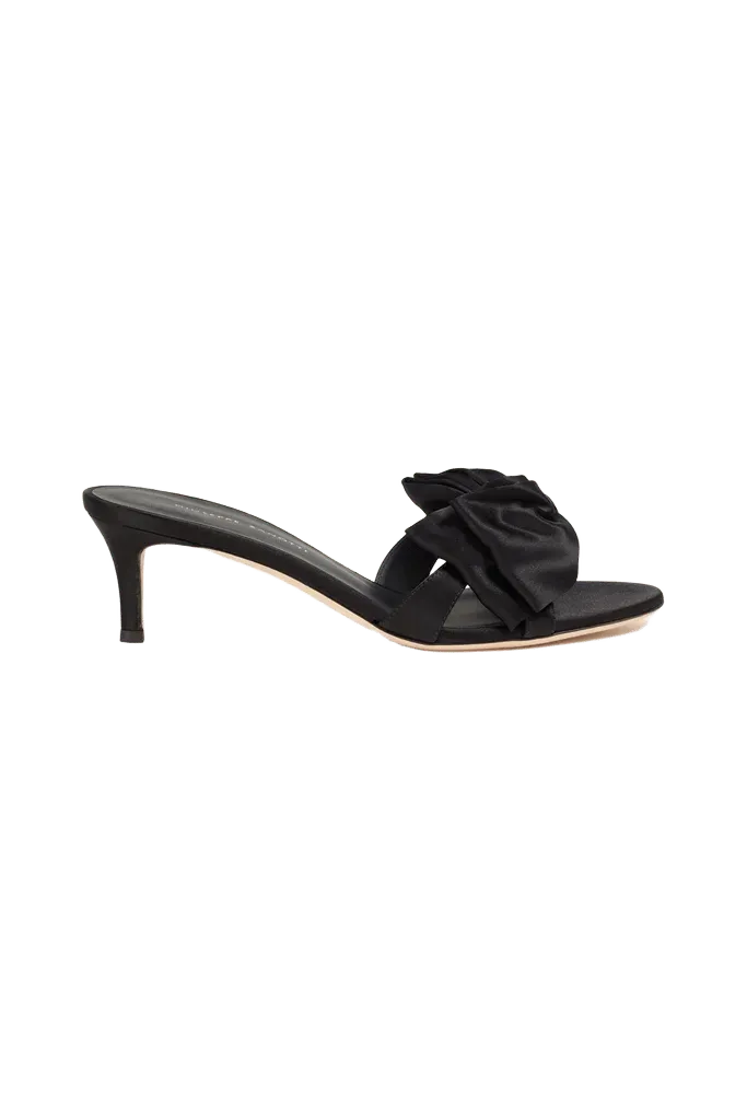 Raso bow-detailed satin sandals