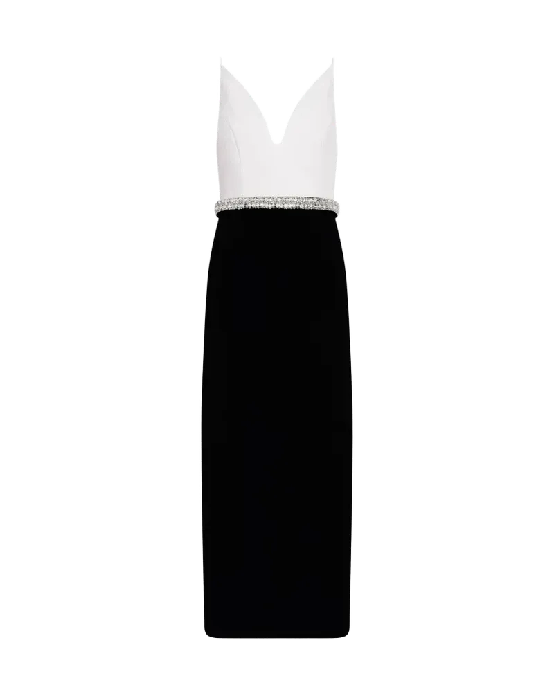 Rose Dress in Ivory/Noir