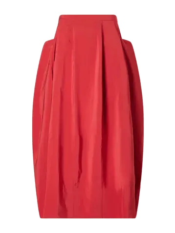 Lantern paneled shell skirt