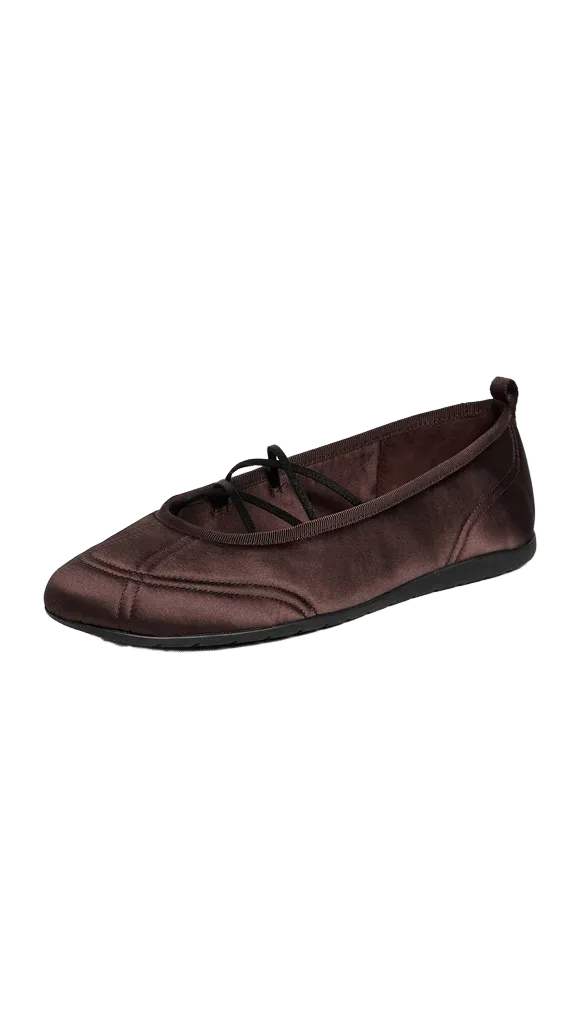 Coralie Satin Ballet Sneakers