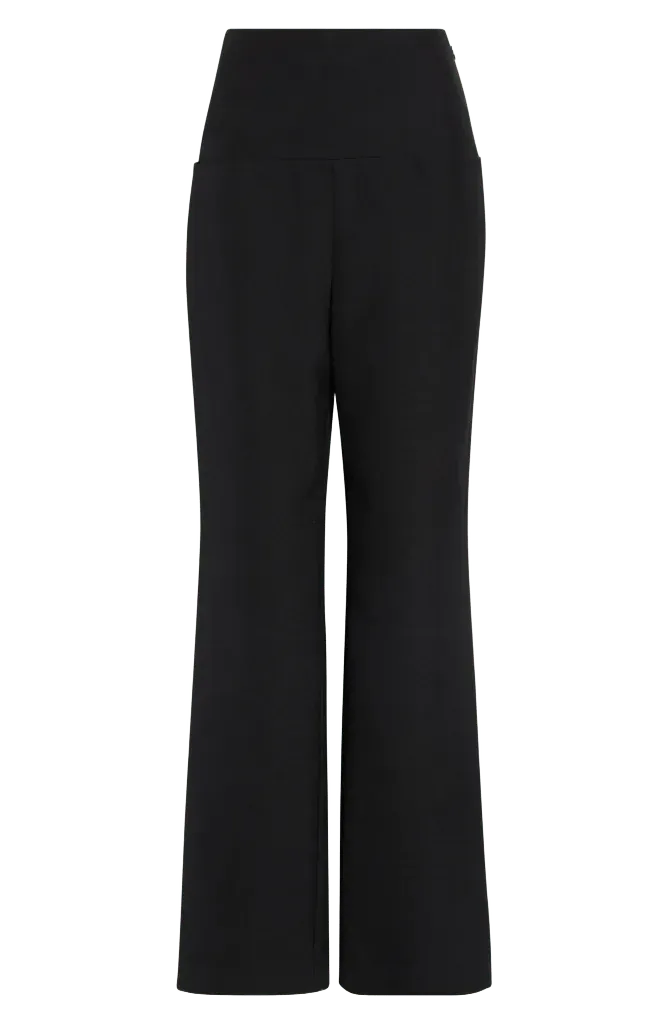 High Waist Straight Leg Tailored Pants