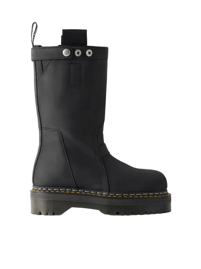 RICK OWENS + Dr Martens nubuck ankle boots