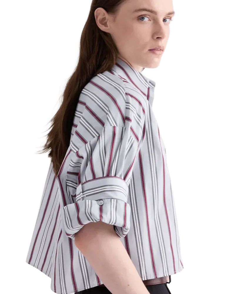 Next Ex Shirt in Striped Superfine Poplin