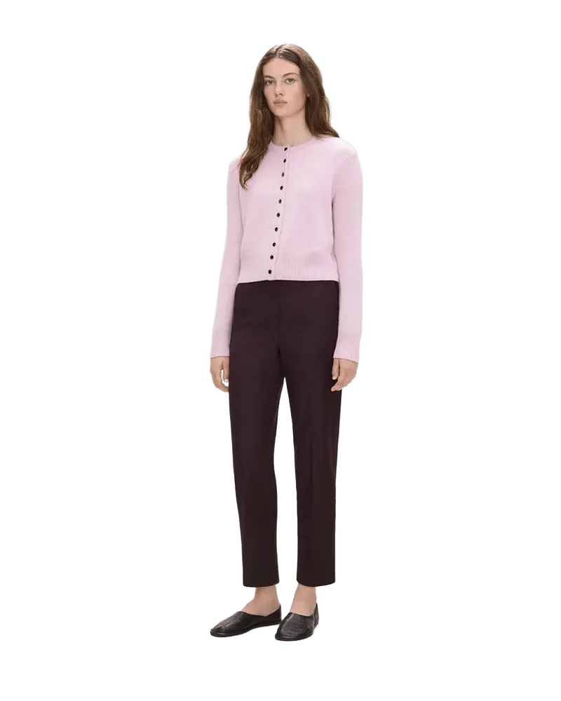 Marcee Cropped Pull-On Pant in Sleek Flannel