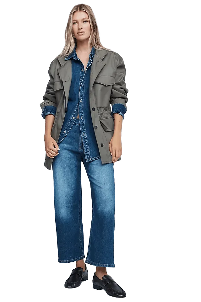 Pilcro Edie High-Rise Straight-Leg Jeans