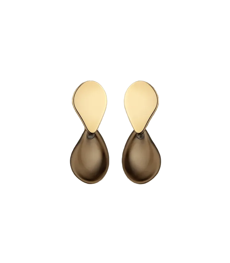 Naé Earrings - Smoked glass