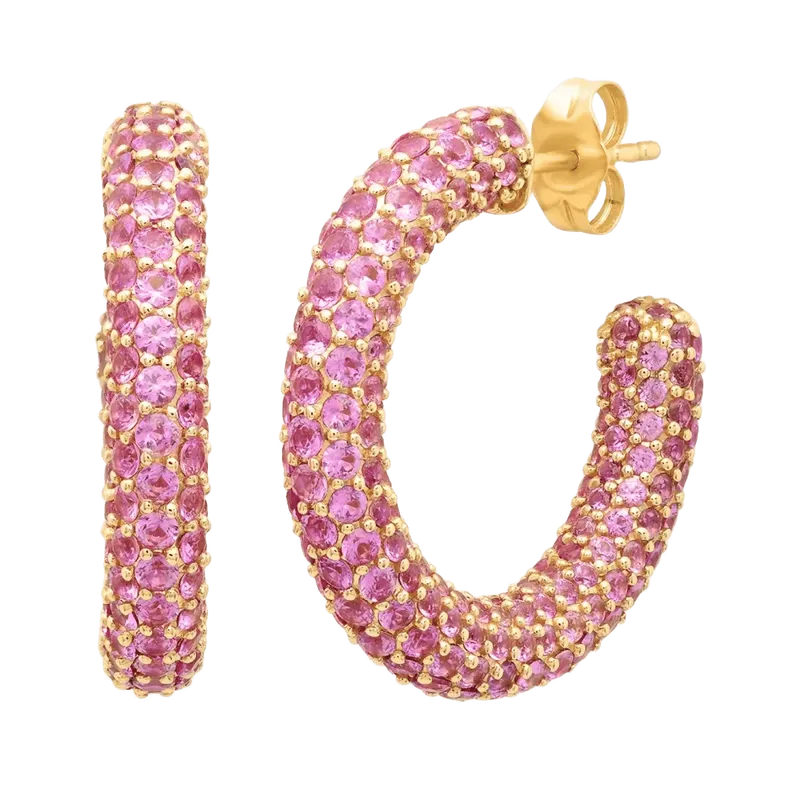 Pink Sapphire Party Hoops