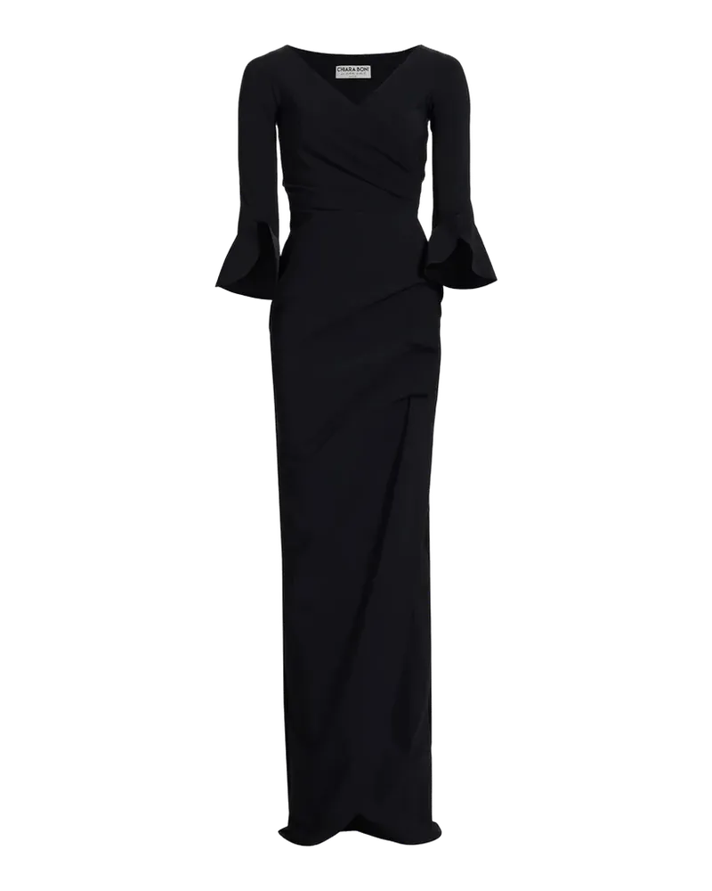 Zalfa Ruched Column Gown