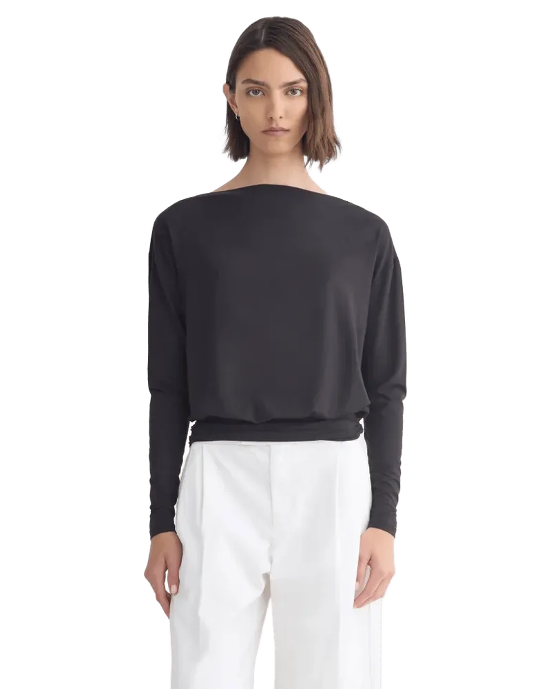Drapey Jersey Slouchy Top