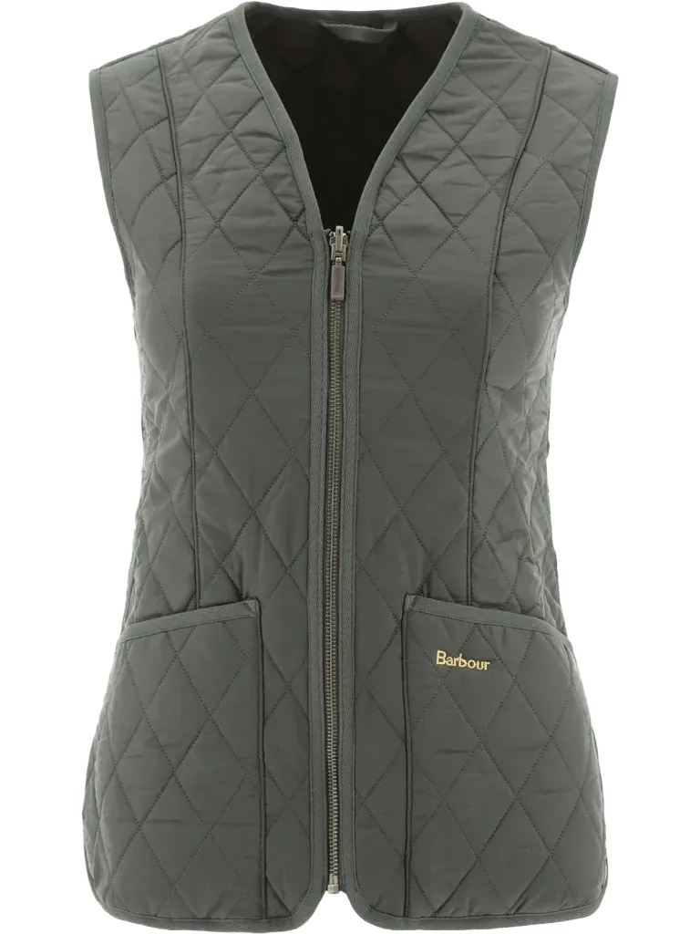 Barbour Quilted Reversible Vest — Green