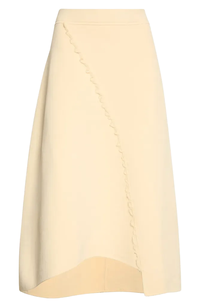 Felix Asymmetric Ruffle Trim Skirt