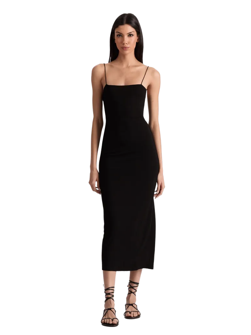 FIFI MIDI DRESS - BLACK