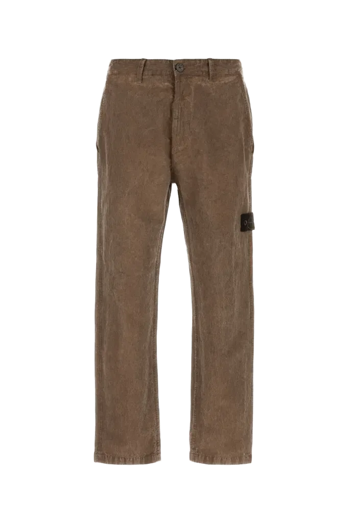 Stone Island Corduroy Trousers — Gray