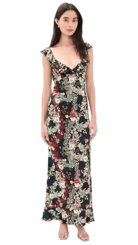 Gemma Ruffle Maxi Dress